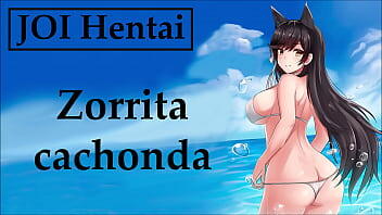 JOI hentai con una zorrita cachonda, en español.