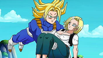 Androide 18 follada por Trunks