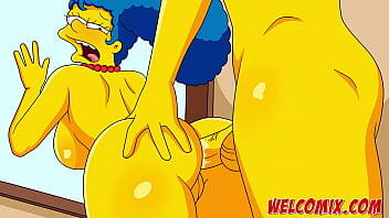 ¡Un cumpleaños con orgía y sexo! Los Simpson porno XXX